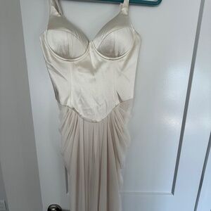 Meshki Satin Corset Maxi dress